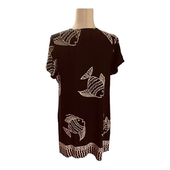 MTB Black and White Fish Dress - Picture 2 of 9